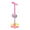 Kids Microphone and Stand | Microphone Toy for Kids with Speaker & Colorful LED | Childrens Karaoke Machine with Adjustable Stand and Light Pedal, Fun Musical Toy for Boys Girls