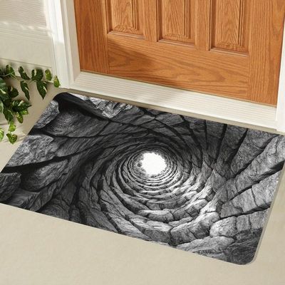 3D Optical Illusion Rug,Dog Gets Scared of 3D Carpet,2025 Muti-Design 3-D Hole Rug,Funny 3-D Carpet to Prank with Secure Non-Slip,Optical Illusion Rugs Easy Clean Doormat for Entrance