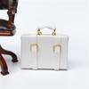1/12 Miniature Dollhouses PU Suitcase Model with Detailed Furniture Metal Educational Toy Educational Toy Dollhouses Design view 4