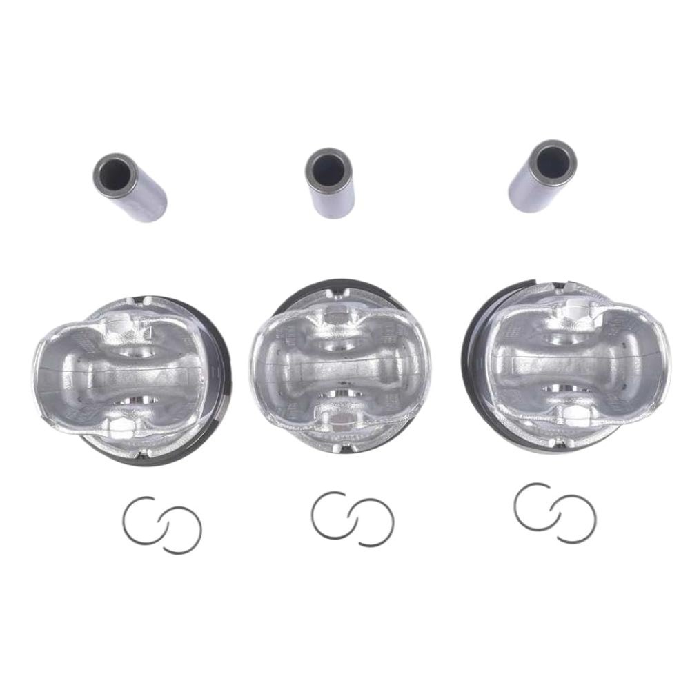 Piston Set 72.4mm Over Size +0.5 Mm Quantity 3 Compatible With M1CA SFCB Engine Replaces AP03 WG1488408 7121750000