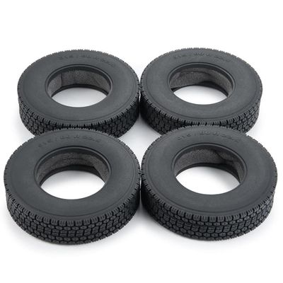 1 2 4Pcs 22mm 25mm Beadlock Rubber Tyres Wheels with Foam Inserts Compatible with 1 14 Scale RC Trailers and Model Vehicles(4Pcs Tires 22mm)