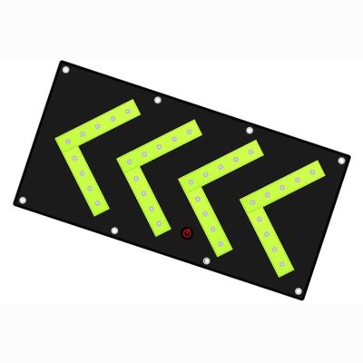 HDXWIFD Magnetic Traffic Arrow Sign, Traffic Arrow Direction Sign, LED Portable Traffic Arrow, Solar Road Traffic Guide Light (Size: 46 * 84 cm, Color: Solar/USB)