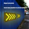HDXWIFD Magnetic Traffic Arrow Sign, Traffic Arrow Direction Sign, LED Portable Traffic Arrow, Solar Road Traffic Guide Light (Size: 46 * 84 cm, Color: Solar/USB) view 3