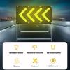 HDXWIFD Magnetic Traffic Arrow Sign, Traffic Arrow Direction Sign, LED Portable Traffic Arrow, Solar Road Traffic Guide Light (Size: 46 * 84 cm, Color: Solar/USB) view 4