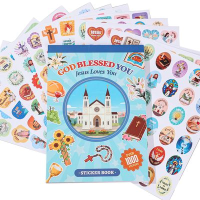 1000 PCS Bible Verse Jesus Stickers for Kids, Christian Faith Stickers for Laptop, Phone Cases, Scrapbook, Christian Easter Gifts for Kids Adults