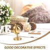 FOYTOKI Copper Desktop Globe Ornament for Office and Car Decor, Rotating Simulation Earth Globe Craft with Stand, Copper Model for Home Desktop Decoration and Educational Display view 4