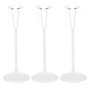 HEARTOOL Adjustable Doll Stand, Fits 24 Inch Doll Plastic Display Holder Support Retractable Waist Action Figure Stand Display Base Waist 1.8" - 2.6"(White, 3pcs) view 1