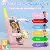Video Walkie Talkies for Kids,ELFEYE Handheld Rechargeable Video/Voice Call Children Walkies Talkies,Toddler Toy for Indoor Outdoor Games,Camping Hiking,Gift for Kids Ages 3-12 (Blue/Pink) view 4