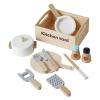 Children's Pretend Kitchen Toy Set - WoodenToy, Kitchens Utensils and Accessories, montesori Cooking Learning Toys, Kids Cookings Set Preschool Kids Ages 3 4 5 6 Years Easter Home Indoor Role Play view 1