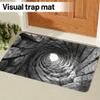 3D Optical Illusion Rug,Rugs That Look Like a Hole,3D Hole Illusion Rug,Non-Slip Floor Mat for Indoor & Outdoor Use,Funny Prank Doormat for Holiday Entryway Living Room Front Door Bedroom view 3