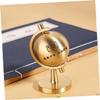 FOYTOKI Rotating Brass Desktop Globe with Base Small Tabletop Globe Decor for Office and Home Educational Geographic Ornament view 3