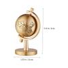FOYTOKI Rotating Brass Desktop Globe with Base Small Tabletop Globe Decor for Office and Home Educational Geographic Ornament view 4