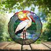 10-Inch Metal Wind Spinner Painted Stork by Water 3D Bird Wind Spinner, Unique Metal Hanging Kinetic Wind Sculpture Ornament Yard Art Garden Patio Lawn Indoor Outdoor Decor view 2