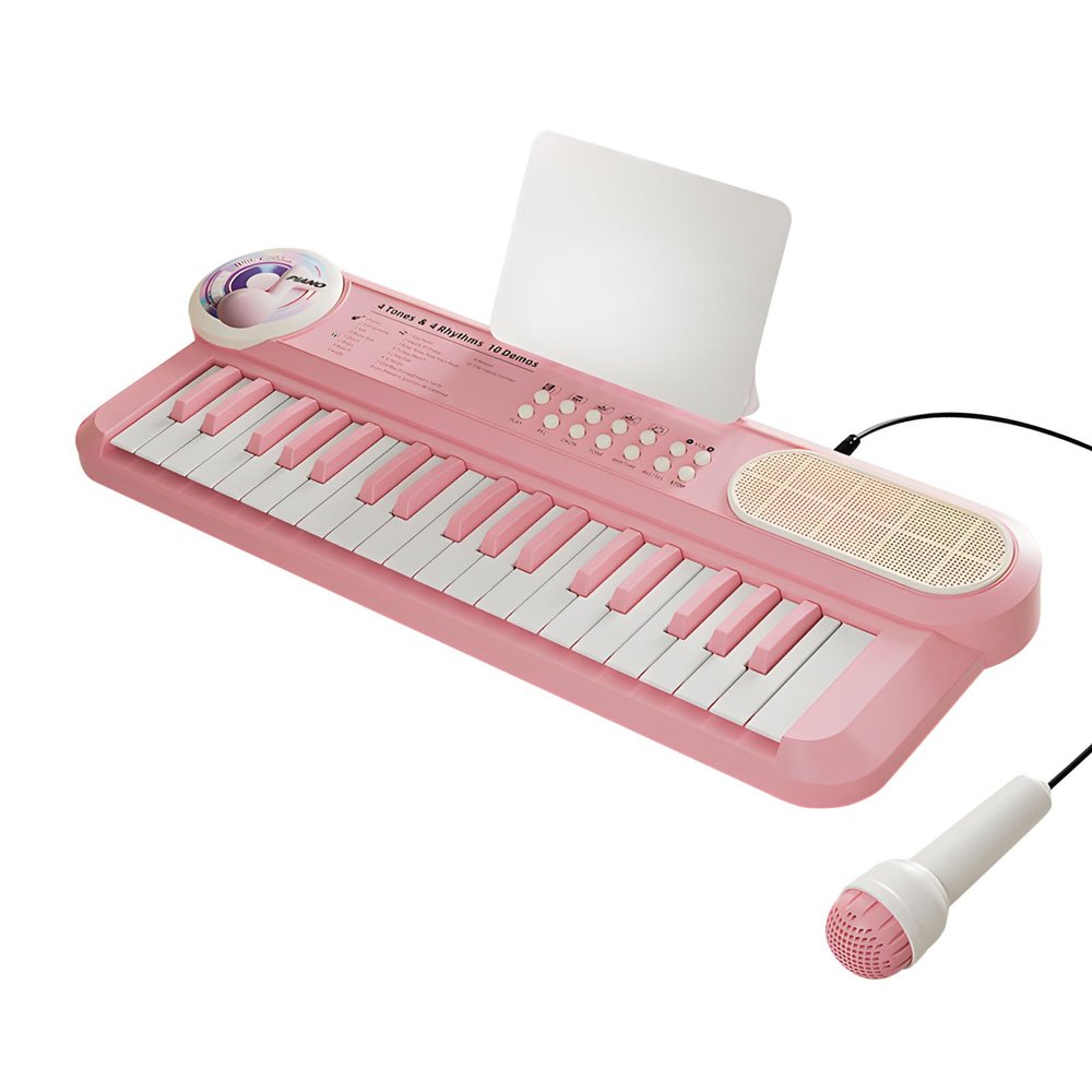 37 Piano Keyboard with Multiple Sound and Microphone for Interactive Music Learning Educational Instrument Music Learning Keyboard Toy