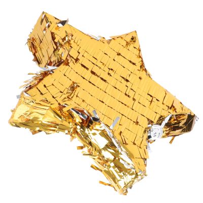 Beaupretty Gold Foil Star Pinata Birthday Party Supplies Game Prop Aluminum Film Large Star Decoration for Party Celebration