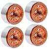 1.9inch Beadlock Wheels Rims for 1/10 RC Crawler (Set of 4) Wheels Upgrade (Copper) view 2