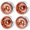 1.9inch Beadlock Wheels Rims for 1/10 RC Crawler (Set of 4) Wheels Upgrade (Copper) view 3