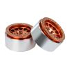 1.9inch Beadlock Wheels Rims for 1/10 RC Crawler (Set of 4) Wheels Upgrade (Copper) view 4