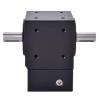 90 Degree Right Angle Steering Gear Cross Commutator Reducer Ratio 2:1 3:1 for 80 Frame 750W AC Servo Motor Input 19mm(Trhd Dual Hole,Ratio 3 to 1) view 2