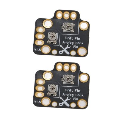 Aumotop 2pcs Universal 3D Analog Stick Drift Repair Board for Game Controllers, EasytoUse Gamepad Accessory, for Series X Players, Black