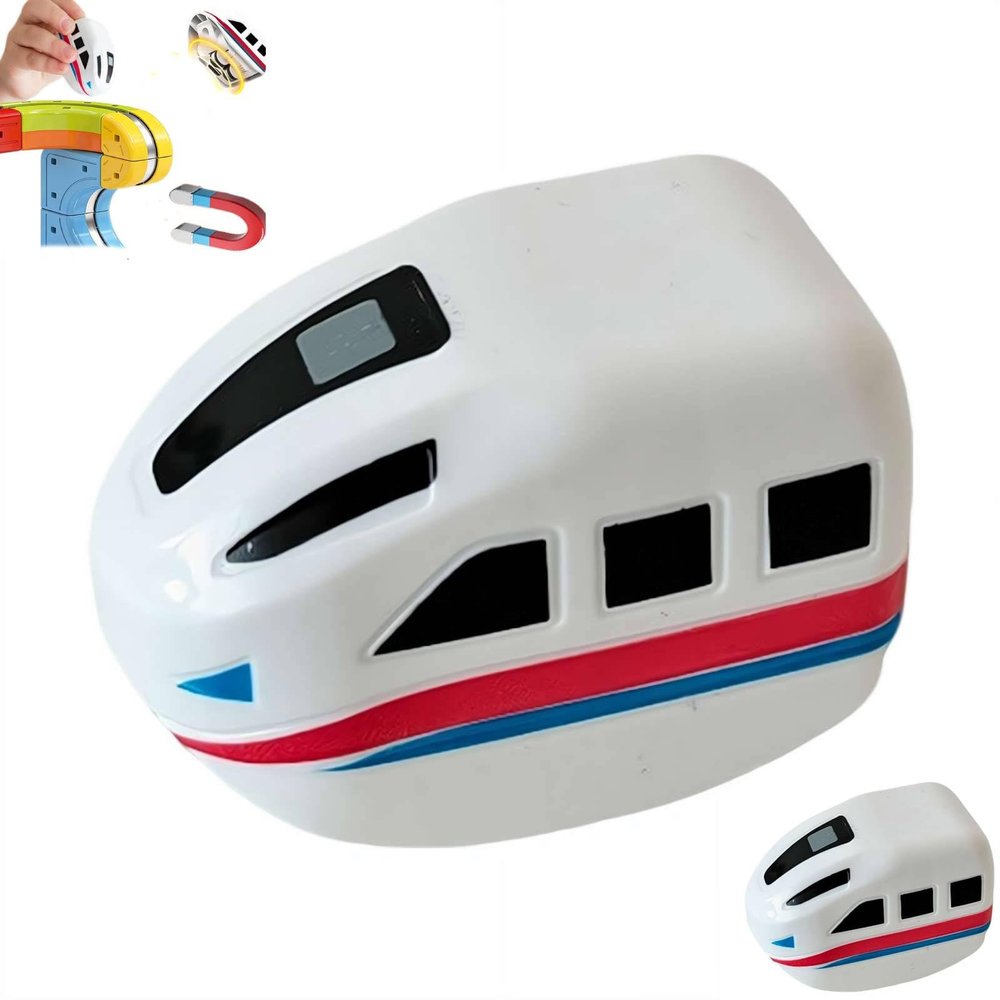 BBASILIYSD 2-Pack Replacement Electric Train Cars,2-Pack USB Rechargeable Add-On Train Cars,Electric T-rain Set Flexible Track,Not Standalone,Tracks & Cable Not Included,for Use with Tracks Only