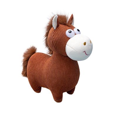 2026 Horse Stuffed Animal, New Year Horse Plush-Mascot Statue, Plush Tabletop Ornaments for Chinese New Year Spring Festival Gift Blessing Souvenir Home Office Tabletop Decors