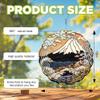 10-Inch Metal Wind Spinner The Great Wave and Mount Fuji 3D Wind Spinner, Unique Metal Hanging Kinetic Wind Sculpture Ornament Gifts for Women Yard Art Garden Patio Lawn Indoor Outdoor Decor (2) view 3