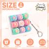 2 Pcs Cat Paw Keyboard Fidget Toy, 9 Keys Cute Clicker Keyboard Fidget for Adults Relieve Stress and Anxiety Decompression Keyboard Fidget Keychain view 2