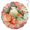 10-Inch Metal Wind Spinner Black-Capped Chickadee 3D Bird Wind Spinner, Unique Metal Hanging Kinetic Wind Sculpture Ornament Yard Art Garden Patio Lawn Indoor Outdoor Decor view 1
