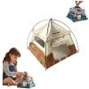 1:12 Scale Miniature Camping Tent, Mini Camping Tent, Realistic Tents, Movable Decorative Scene Accessories, Foldable Fabric Design for Photography, Model Displays, and Play view 1