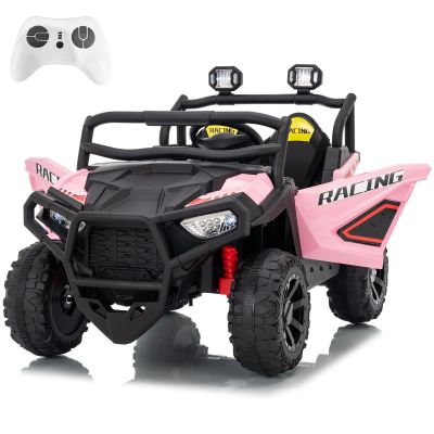 24V Ride on Toy for Big Kids with Remote Control - 2 Seater Ride on Car with 3 Speeds and Led Lights - Electric Car for Kids with Bluetooth