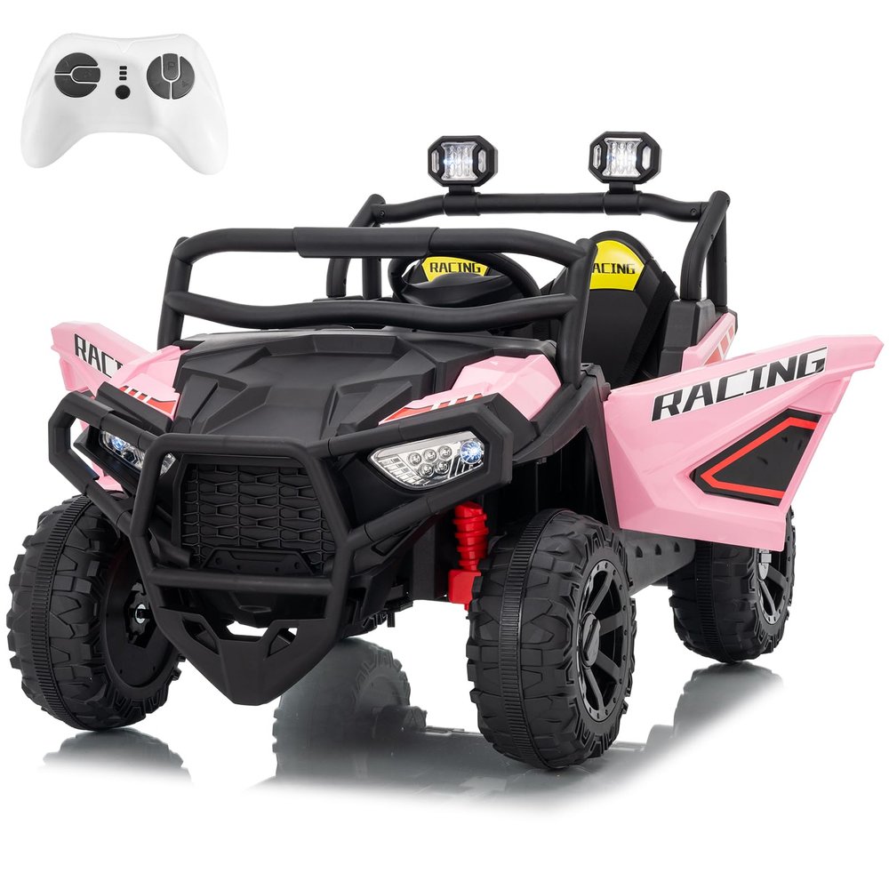 24V Ride on Toy for Big Kids with Remote Control - 2 Seater Ride on Car with 3 Speeds and Led Lights - Electric Car for Kids with Bluetooth