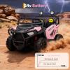 24V Ride on Toy for Big Kids with Remote Control - 2 Seater Ride on Car with 3 Speeds and Led Lights - Electric Car for Kids with Bluetooth view 2