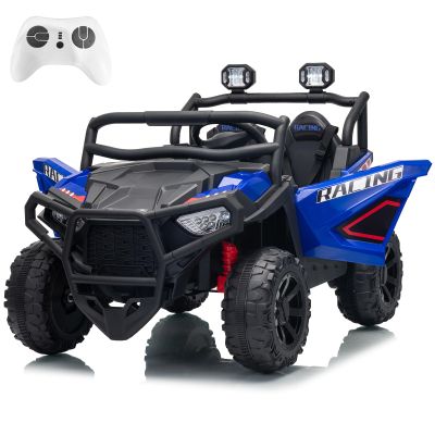 24V Ride on Toy for Big Kids with Remote Control - 2 Seater Ride on Car with 3 Speeds and Led Lights - Electric Car for Kids with Bluetooth