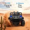24V Ride on Toy for Big Kids with Remote Control - 2 Seater Ride on Car with 3 Speeds and Led Lights - Electric Car for Kids with Bluetooth view 3