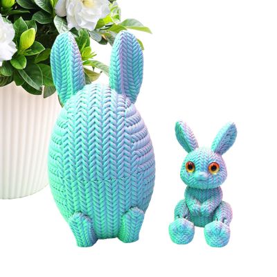 3D Printed Eggs, Colorful Easter Decor, Desktop Ornament, Tabletop Accent, Easter Eggs for Home Office Bedroom Study Nightstand Bookshelf Window Sill Display Cabinet