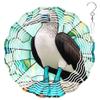 10-Inch Metal Wind Spinner Blue-Footed Booby 3D Bird Wind Spinner, Unique Metal Hanging Kinetic Wind Sculpture Ornament Yard Art Garden Patio Lawn Indoor Outdoor Decor view 1