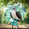 10-Inch Metal Wind Spinner Blue-Footed Booby 3D Bird Wind Spinner, Unique Metal Hanging Kinetic Wind Sculpture Ornament Yard Art Garden Patio Lawn Indoor Outdoor Decor view 2