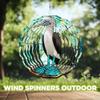 10-Inch Metal Wind Spinner Blue-Footed Booby 3D Bird Wind Spinner, Unique Metal Hanging Kinetic Wind Sculpture Ornament Yard Art Garden Patio Lawn Indoor Outdoor Decor view 4