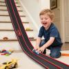 Flexible Race Track for Kids, 15Ft Flexible Car Track Race Car Track Compatible with Hot Wheels and Diecast 1/64th Cars, Flex Tracks Roll Up Race Ramp Toy with Strong Suction Cups view 1