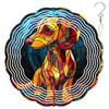 10-Inch Metal Wind Spinner Dachshund Puppy 3D Dog Wind Spinner, Unique Metal Hanging Kinetic Wind Sculpture Ornament Gifts for Women Yard Art Garden Patio Lawn Indoor Outdoor Decor view 1