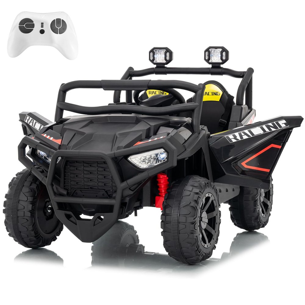 24V Ride on Toy for Big Kids with Remote Control - 2 Seater Ride on Car with 3 Speeds and Led Lights - Electric Car for Kids with Bluetooth