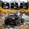 24V Ride on Toy for Big Kids with Remote Control - 2 Seater Ride on Car with 3 Speeds and Led Lights - Electric Car for Kids with Bluetooth view 4