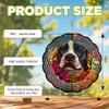 10-Inch Metal Wind Spinner American Bulldog 3D Dog Wind Spinner, Unique Metal Hanging Kinetic Wind Sculpture Ornament Gifts for Women Yard Art Garden Patio Lawn Indoor Outdoor Decor view 3