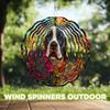 10-Inch Metal Wind Spinner American Bulldog 3D Dog Wind Spinner, Unique Metal Hanging Kinetic Wind Sculpture Ornament Gifts for Women Yard Art Garden Patio Lawn Indoor Outdoor Decor view 4