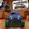 KAIMIO 1:64 Scale Mini RC Crawler with Gyro Full Proportional RTR 2.4Ghz Remote Control Truck with RGB Lights (E88-Blue) view 4