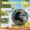 10-Inch Metal Wind Spinner Black Bear by Crashing Waves 3D Wildlife Wind Spinner, Unique Metal Hanging Kinetic Wind Sculpture Ornament Gifts for Women Yard Art Garden Patio Lawn Indoor Outdoor Decor view 3