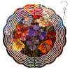 10-Inch Metal Wind Spinner Vibrant Mix of Flowers 3D Floral Wind Spinner, Unique Metal Hanging Kinetic Wind Sculpture Ornament Gifts for Women Yard Art Garden Patio Lawn Indoor Outdoor Decor (3) view 1