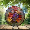 10-Inch Metal Wind Spinner Vibrant Mix of Flowers 3D Floral Wind Spinner, Unique Metal Hanging Kinetic Wind Sculpture Ornament Gifts for Women Yard Art Garden Patio Lawn Indoor Outdoor Decor (3) view 2