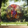 10-Inch Metal Wind Spinner Vibrant Mix of Flowers 3D Floral Wind Spinner, Unique Metal Hanging Kinetic Wind Sculpture Ornament Gifts for Women Yard Art Garden Patio Lawn Indoor Outdoor Decor (3) view 4